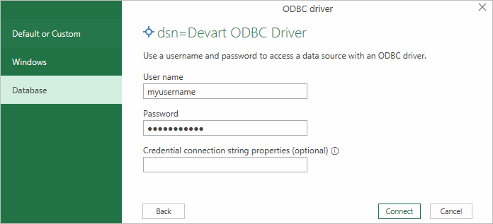 Excel to PostgreSQL - Enter Password