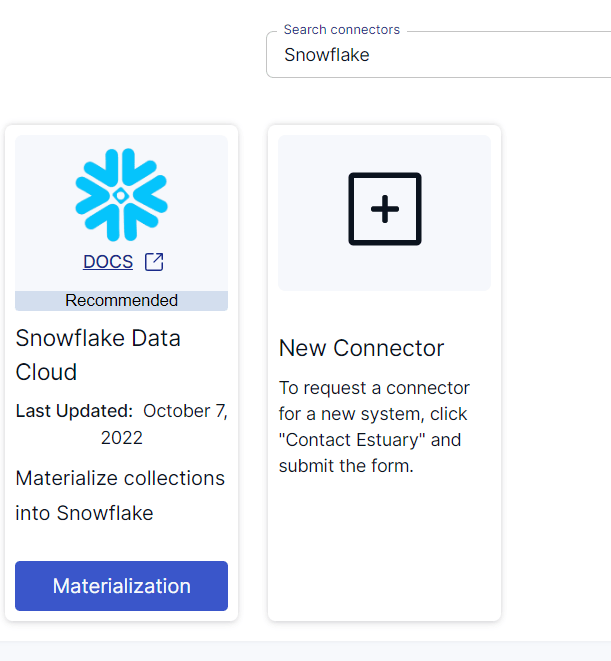 Hubspot to Snowflake - Snowflake Connector Search