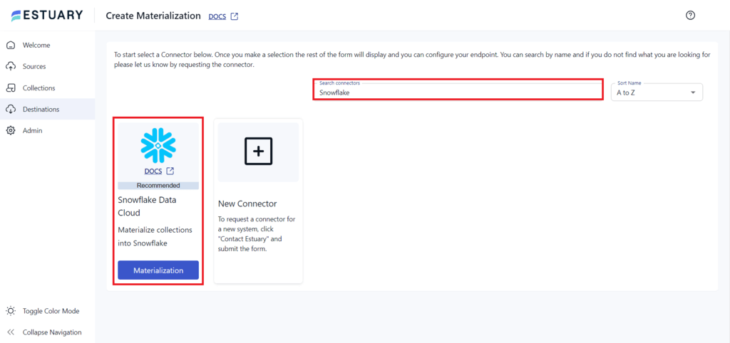 GCS to Snowflake - Snowflake Destination Capture