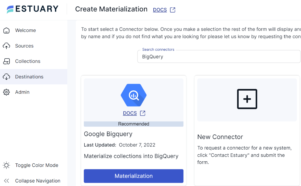 9 - LinkedIn Ads to BigQuery - Destinations