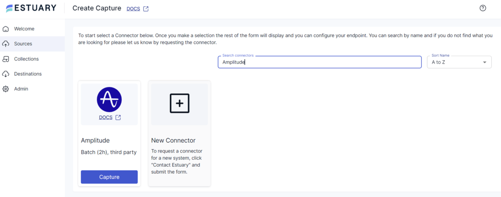 Amplitude to Redshift - Amplitude Connector Search