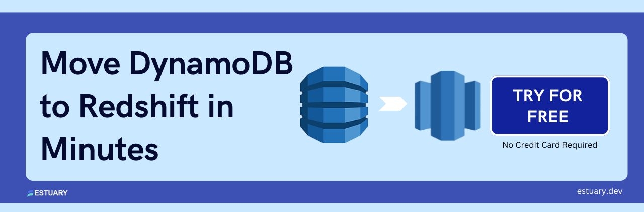 aws dynamodb to redshift