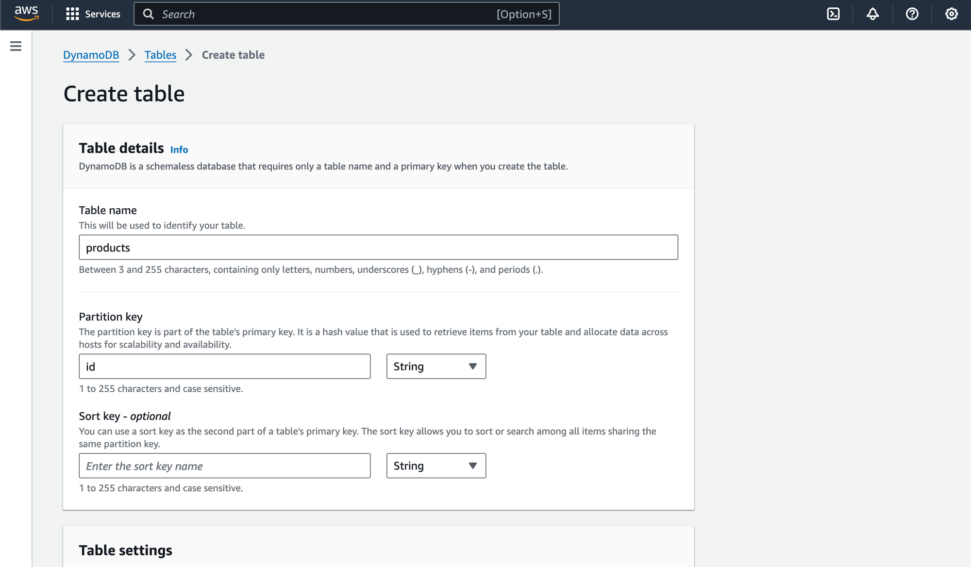 DynamoDB CDC Guide - Configuring DynamoDB Table