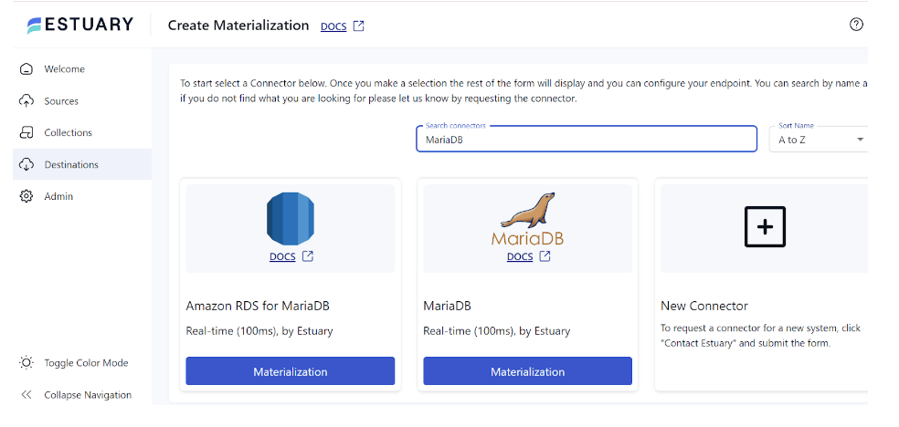 SQL Server to MariaDB - Create Materialization