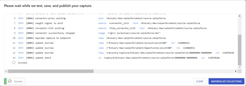 sql server to redshift - materialize collections